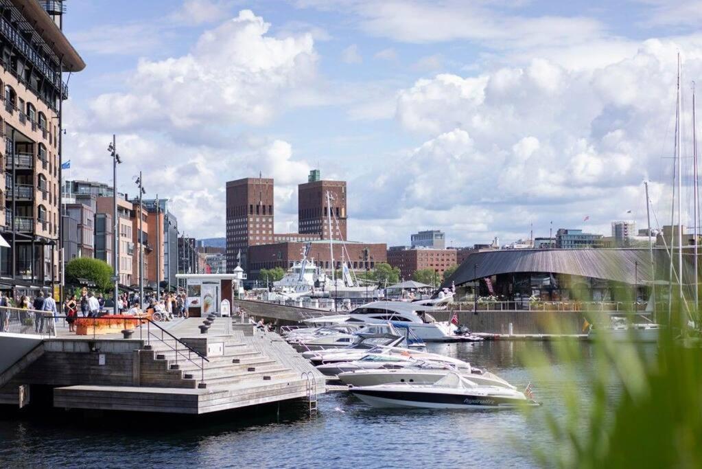 Tjuvholmen / Aker Brygge - Most Expensive Area In Oslo! Daire Dış mekan fotoğraf